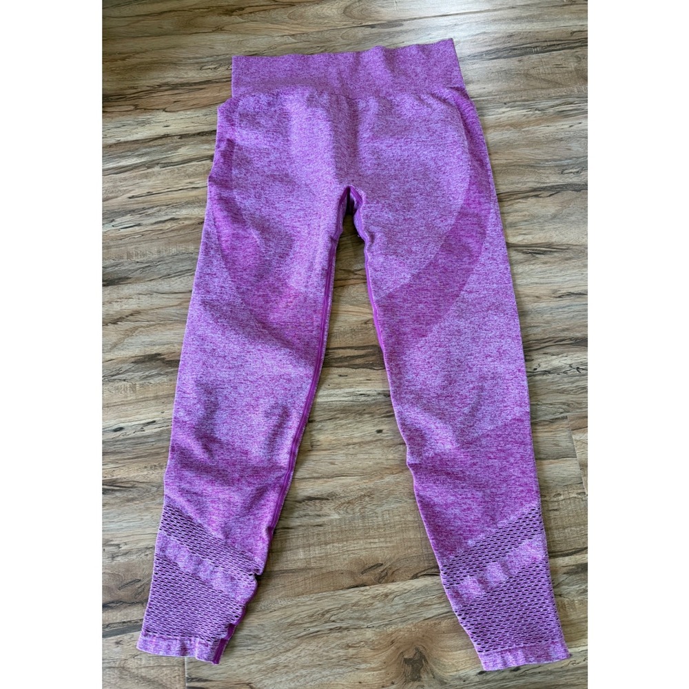Victoria's Secret‎ PINK Seamless Leggings Purple Marl Mesh High Waist Large